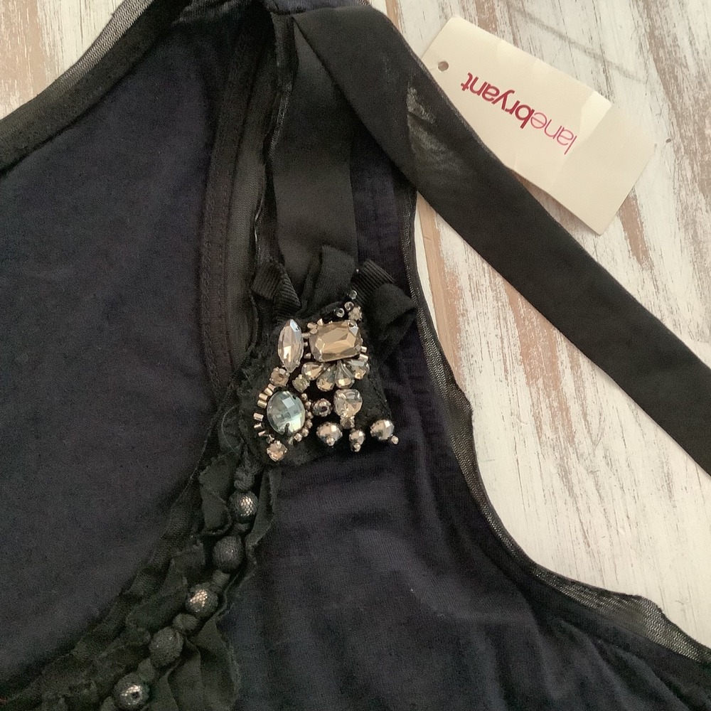 Lane Bryant Black Sleeveless Top w/ Embellished Neckline‎ sz 18/20 NWT - Picture 10 of 10